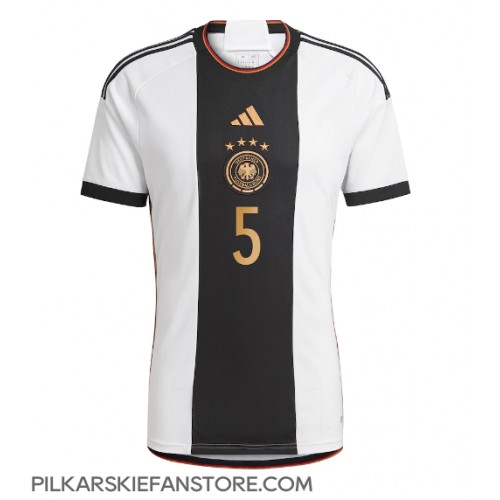 Tanie Strój piłkarski Niemcy Thilo Kehrer #5 Koszulka Podstawowej MŚ 2022 Krótkie Rękawy
